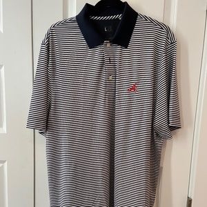 Atlanta Braves Cutter & Buck Short Sleeve Shirt XL Stripe